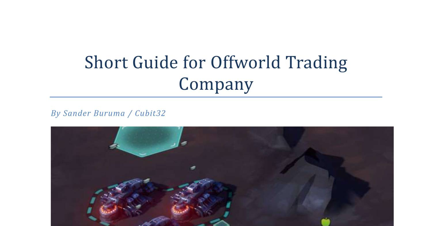 offworld trading company guide